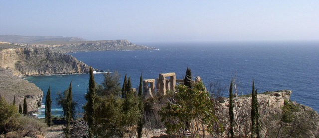 Wide Ruined temple